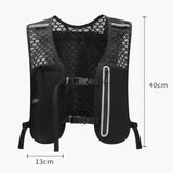 Maxbell Hydration Backpack Adjustable Straps Running Vest Pack for Trail Hiking Race Black