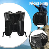 Maxbell Hydration Backpack Adjustable Straps Running Vest Pack for Trail Hiking Race Black