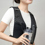 Maxbell Hydration Backpack Adjustable Straps Running Vest Pack for Trail Hiking Race Black