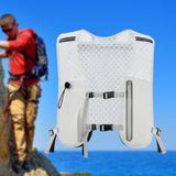 Maxbell Hydration Backpack Adjustable Straps Running Vest Pack for Trail Hiking Race Gray