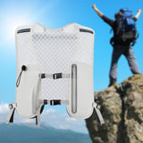 Maxbell Hydration Backpack Adjustable Straps Running Vest Pack for Trail Hiking Race Gray