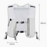 Maxbell Hydration Backpack Adjustable Straps Running Vest Pack for Trail Hiking Race Gray