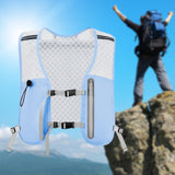 Maxbell Hydration Backpack Adjustable Straps Running Vest Pack for Trail Hiking Race Blue