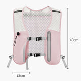 Maxbell Hydration Backpack Adjustable Straps Running Vest Pack for Trail Hiking Race Pink