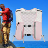 Maxbell Hydration Backpack Adjustable Straps Running Vest Pack for Trail Hiking Race Pink