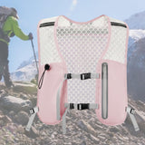 Maxbell Hydration Backpack Adjustable Straps Running Vest Pack for Trail Hiking Race Pink