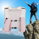 Maxbell Hydration Backpack Adjustable Straps Running Vest Pack for Trail Hiking Race Pink