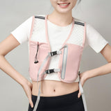 Maxbell Hydration Backpack Adjustable Straps Running Vest Pack for Trail Hiking Race Pink