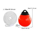 Maxbell Boat Buoy Ball with Eyelet Easy to Use Anchor Buoy for Docking Marking Yacht White Rope