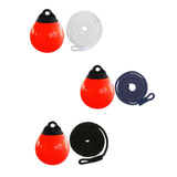 Maxbell Boat Buoy Ball with Eyelet Easy to Use Anchor Buoy for Docking Marking Yacht White Rope