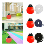Maxbell Boat Buoy Ball with Eyelet Easy to Use Anchor Buoy for Docking Marking Yacht White Rope