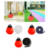 Maxbell Boat Buoy Ball with Eyelet Easy to Use Anchor Buoy for Docking Marking Yacht White Rope