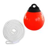 Maxbell Boat Buoy Ball with Eyelet Easy to Use Anchor Buoy for Docking Marking Yacht White Rope