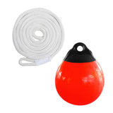 Maxbell Boat Buoy Ball with Eyelet Easy to Use Anchor Buoy for Docking Marking Yacht White Rope