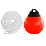 Maxbell Boat Buoy Ball with Eyelet Easy to Use Anchor Buoy for Docking Marking Yacht White Rope