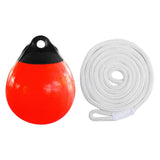 Maxbell Boat Buoy Ball with Eyelet Easy to Use Anchor Buoy for Docking Marking Yacht White Rope