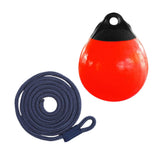 Maxbell Boat Buoy Ball with Eyelet Easy to Use Anchor Buoy for Docking Marking Yacht Blue Rope