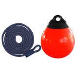 Maxbell Boat Buoy Ball with Eyelet Easy to Use Anchor Buoy for Docking Marking Yacht Blue Rope