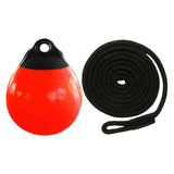 Maxbell Boat Buoy Ball with Eyelet Easy to Use Anchor Buoy for Docking Marking Yacht Black Rope