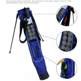 Maxbell Golf Bag Easy to Carry Portable Golf Clubs Bag for Golf Equipment Adults Men Blue