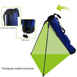 Maxbell Golf Bag Easy to Carry Portable Golf Clubs Bag for Golf Equipment Adults Men Blue