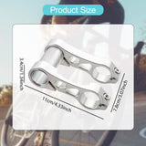 Maxbell Bicycle Handlebar Extender Accessories for Most Bicycle Motorcycle Road Bike silver