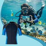 Maxbell Wetsuit Top Men Scuba Diving Suit Swimsuit for Canoeing Surfing Water Sports L