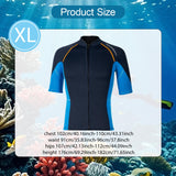 Maxbell Wetsuit Top Men Scuba Diving Suit Swimsuit for Canoeing Surfing Water Sports XL