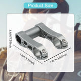Maxbell Bicycle Handlebar Extender Accessories for Most Bicycle Motorcycle Road Bike Silver gray