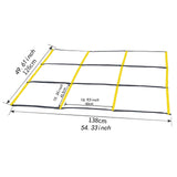 Maxbell Agility Training Ladder Balance Instant Set up Workout Portable Speed Ladder yellow