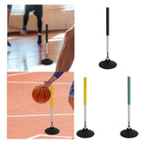Maxbell Basketball Tumbler Training Pole Football Agility Pole for Football Practice Black
