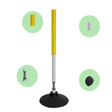 Maxbell Basketball Tumbler Training Pole Football Agility Pole for Football Practice Yellow