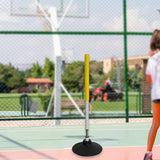 Maxbell Basketball Tumbler Training Pole Football Agility Pole for Football Practice Yellow