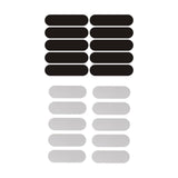 Maxbell 10x Reflective Stickers Decor Warning Sticker for Bicycle Vehicles Rain Gear Black