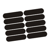 Maxbell 10x Reflective Stickers Decor Warning Sticker for Bicycle Vehicles Rain Gear Black