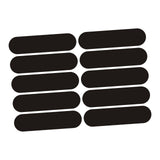 Maxbell 10x Reflective Stickers Decor Warning Sticker for Bicycle Vehicles Rain Gear Black