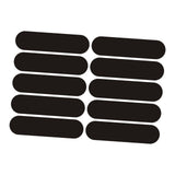 Maxbell 10x Reflective Stickers Decor Warning Sticker for Bicycle Vehicles Rain Gear Black