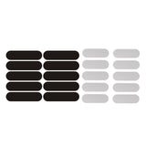 Maxbell 10x Reflective Stickers Decor Warning Sticker for Bicycle Vehicles Rain Gear Black