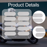 Maxbell 10x Reflective Stickers Decor Warning Sticker for Bicycle Vehicles Rain Gear Silver