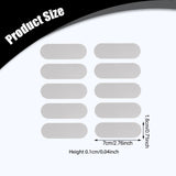 Maxbell 10x Reflective Stickers Decor Warning Sticker for Bicycle Vehicles Rain Gear Silver