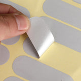 Maxbell 10x Reflective Stickers Decor Warning Sticker for Bicycle Vehicles Rain Gear Silver