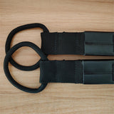 Maxbell 2Pcs D Rings Straps Handle Yoga Home Pilates Double Loop Straps for Reformer Black Rings