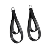 Maxbell 2Pcs D Rings Straps Handle Yoga Home Pilates Double Loop Straps for Reformer Silver Rings