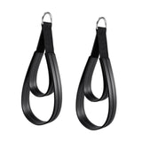 Maxbell 2Pcs D Rings Straps Handle Yoga Home Pilates Double Loop Straps for Reformer Silver Rings