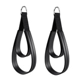 Maxbell 2Pcs D Rings Straps Handle Yoga Home Pilates Double Loop Straps for Reformer Silver Rings