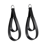 Maxbell 2Pcs D Rings Straps Handle Yoga Home Pilates Double Loop Straps for Reformer Silver Rings