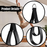 Maxbell 2Pcs D Rings Straps Handle Yoga Home Pilates Double Loop Straps for Reformer Silver Rings