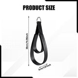 Maxbell 2Pcs D Rings Straps Handle Yoga Home Pilates Double Loop Straps for Reformer Silver Rings