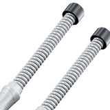 Maxbell 2 Pieces Battle Ropes Quiet Cardio Training Rope for Men Women Battling Home Grey