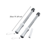 Maxbell 2 Pieces Battle Ropes Quiet Cardio Training Rope for Men Women Battling Home Grey